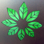 Laser cut flower Laser cut flower